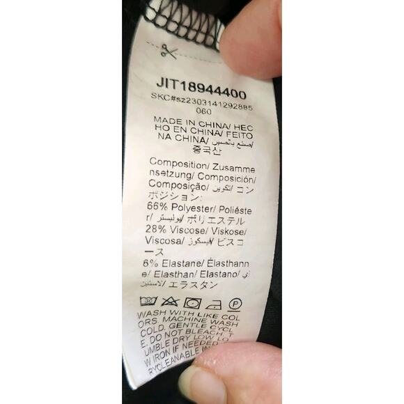 Shein Black Knit Ruffle Hem Midi Dress With Pockets Large/ XL Stretch - Picture 6 of 7